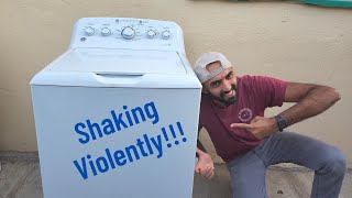 How To Fix A GE Washer That Shakes While Spinning [upl. by Araed]