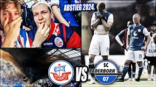 ABSTIEG 2024 Hansa Rostock  Paderborn Stadion Vlog  Pures Drama Chaos amp Ausschreitungen [upl. by Ivor]