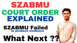 SZABMU MDCAT Hearing Court Order Explained [upl. by Aryl780]