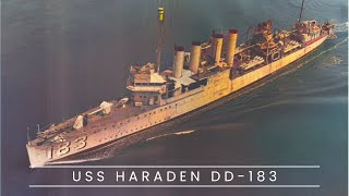 USS Haraden DD183 From US Service to HMCS Columbia [upl. by Nuahs]