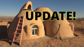 Superadobe Home Build Update  How Have the Structures Progressed in a Year [upl. by Ennaear]