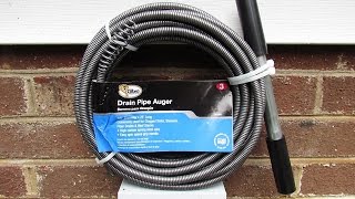 Cobra 38quot X 25 ft Drain Pipe Auger  Review amp Demonstration Please read video description below [upl. by Ettebab]