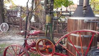 HW Petrie Portable Steam Engine Running Generator [upl. by Notniw201]