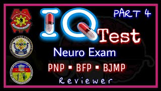 PART 4  IQ TEST  NEURO EXAM  PNP BFP BJMP AFP amp PCG  MENTAL ABILITY TEST  APTITUDE TEST [upl. by Aliahkim212]