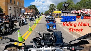 Leesburg Bikefest 2023 RIDING MAIN STREET [upl. by Gerhan208]