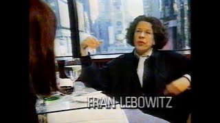 Fran Lebowitz interview Fashion TV [upl. by Laehcimaj]