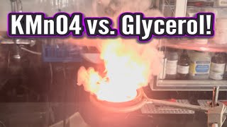 KMnO4 vs Glycerol in RamZland🔥 STEM ScienceForKids Redox RamZland [upl. by Cedell684]