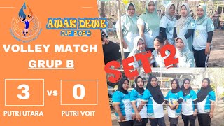 SET 2  Putri Utara A vs Putri Voit  Grup B Tournament Volley Ball Awak Dewe Cup 2024 [upl. by Euridice]