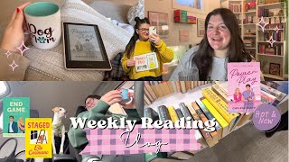 Weekly Reading Vlog  No 27  Reading a New Favorite KU Hockey Romance 🏒 [upl. by Ailalue563]