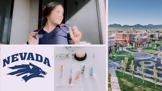 ♡Day in the life as a nursing student♡  University of Nevada Reno [upl. by Oicram]