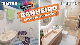 BANHEIRO CHIQUE  REFORMAMOS EM 10 DIAS  TRANSFORMA LARI 2  LARISSA REIS ARQUITETURA [upl. by Ezitram]