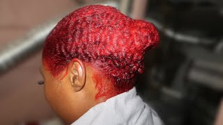 DYING HAIR RED USING LOREAL HICOLOR HILIGHTS  DETAILED [upl. by Esmerelda]