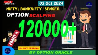 03 Oct24 live trade BY Option Oracle live stock market live live trading trading for beginners [upl. by Arriec349]