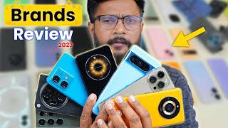 All Smartphone Brands Review in India  2023 Reality [upl. by Naujek]