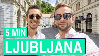 Ljubljana in 5 minutes 🌳😃 a secret top destination in Europe [upl. by Ridglee]