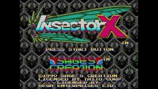 Insector X SEGA GENESIS  Game Over [upl. by Garreth418]