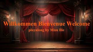 Willkommen bienvenue welcome  playalong by Misu Ilie [upl. by Sosna]