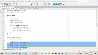 Simple Binary Tree in Java [upl. by Netsyrc]