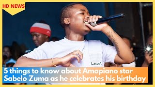 5 things to know about Amapiano star Sabelo Zuma as he celebrates his birthday [upl. by Alolomo]