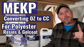 How to properly measure MEKP for your polyester resin gelcoat and more [upl. by Nnairda]