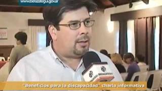 Charla informativa quotbeneficios para la discapacidadquot [upl. by Naerol]