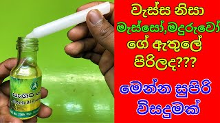 මැස්සෝ මදුරුවෝ එළවන්නෙ කොහොමද  how to get rid of mosquitoes and flies in your house [upl. by Weinreb]