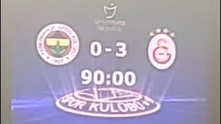 Fenerbahçe 0 Galatasaray 3 süper lig maçı maç önü 1nci ve 2nci yarı Görüntüleri tek parça [upl. by Borg]