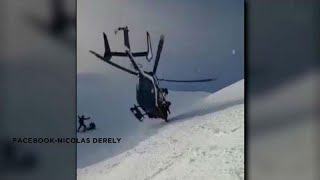 Vídeo Increíble rescate en helicóptero en los Alpes franceses [upl. by Nelrah]