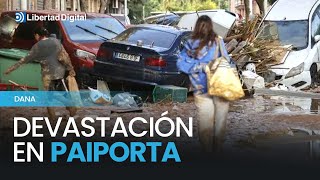 Vista aérea de la devastación de Paiporta en Valencia tras la DANA [upl. by Aztinay]