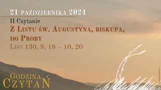 GodzinaCzytań  II Czytanie  21 października 2024 [upl. by Aloysia303]