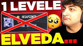 1 LEVEL HESABI BIRAKTIM elveda  PUBG Mobile [upl. by Anavi56]