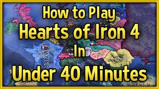 Hearts of Iron 4 Tutorial 🔴 How to Play HoI4 in Under 40 Minutes Guide No DLC [upl. by Etnomal304]