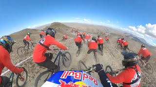 Start LAST Finish 1st 100 Amateurs Vs Pro Mountain Bikers [upl. by Esele]