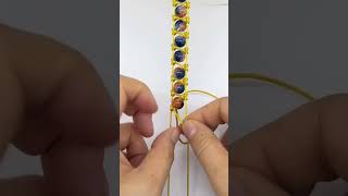 How to make string bracelets with bead diy bracelet tutorial [upl. by Ecertal717]