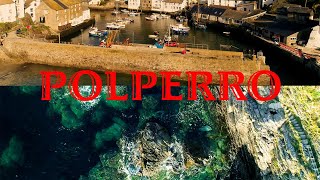 Polperro Cornwall  Views around the village amp harbour  BMPCC 4K amp drone 4K [upl. by Valley915]