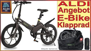 ALDI Angebot  EBike Klapprad  Test  Sachsenrad Race Bike F11  Design EBike Schnäppchen 2024 [upl. by Citarella]