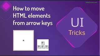 how to move a div with arrow keys  move html elements from arrow keys [upl. by Bethesda756]