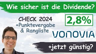 Vonovia Aktienanalyse 2024 Wie sicher ist die Dividende günstig bewertet [upl. by Yakcm]