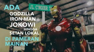 Godzilla Iron Man Jokowi Hingga Setan Lokal di Pameran Mainan [upl. by Siladnerb]