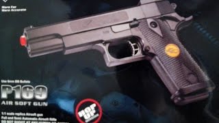 Cal 45 AirSoft BB Gun Model P169 Review and Test Shooting [upl. by Ralleigh]