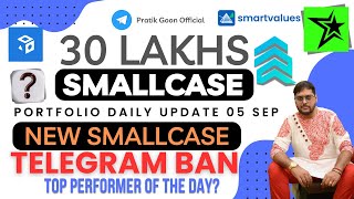 New Smallcase purchased  Telegram banned me  Defence stocks down Smallcase Portfolio Daily Update [upl. by Drofdeb]