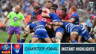 DHL Stormers v Vodacom Bulls  Instant Highlights  QuarterFinal  URC 202223 [upl. by Hadeis]