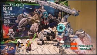 Lego Star Wars 75013 Umbaran MHC Mobile Heavy Canon Review [upl. by Amandi]