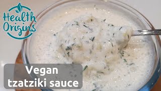 Vegan tzatziki sauce  Cook Along For Weight Loss show [upl. by Yllas664]