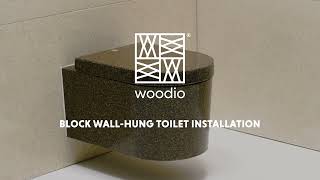 Woodio Block wallhung toilet installation instructions [upl. by Juta]