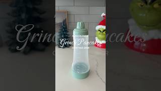 Make Christmas Grinch Pancakes With Me 🎅🏽💚🎄 christmasasmr christmasbaking asmrcooking [upl. by Ayres396]