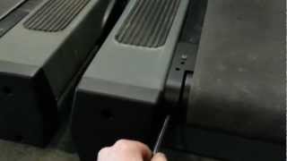 Life Fitness 9500HR  9100 Next Generation Treadmill how to adjust or tension running belt [upl. by Primrosa]