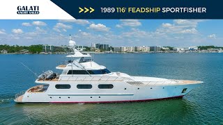 1989 116 Feadship Sport Fisher Yacht For Sale quotBossquot [upl. by Niad840]