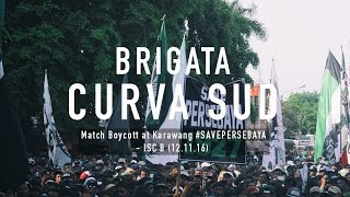 Match Boycott at Karawang SAVEPERSEBAYA  ISC B 121116 [upl. by Eecram]