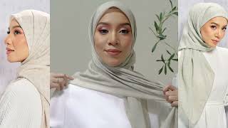 First PINLESS HIJAB with MAGNETIC TECHNOLOGY Tutorial  TheMonogram Collection by TheJasmine [upl. by Anirret697]